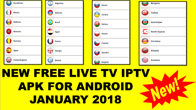 NEW FREE LIVE TV IPTV APK FOR ANDROID JANUARY 2018 - WORLD TV CHANNELS - USA & UK TV CHANNELS