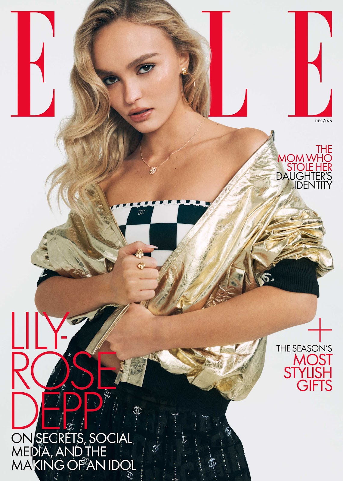 Lily-Rose Depp in Elle US December/January 2022/23 by Felix Cooper