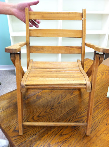 Vintage Child's Folding Beach Chair