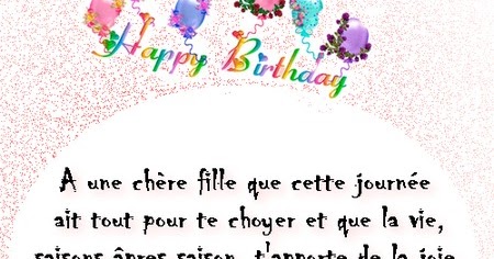 Un Joli Texte Pour Anniversaire De Ma Fille