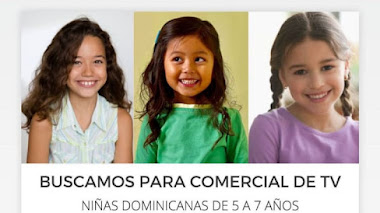 CASTING en RD: Se buscan NIÑAS DOMINICANAS de 5 a 7 años para COMERCIAL de TV