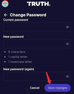 Truth Social Password Change
