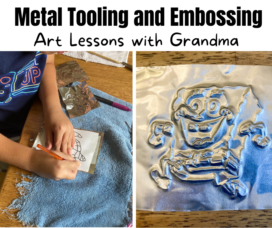 Kids Crafts – A class takes on Metal Embossing!