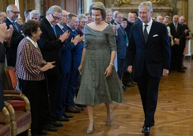 Queen Mathilde wore a dress by Meer Couture Said MEER