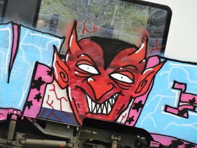 graffiti of Red devil