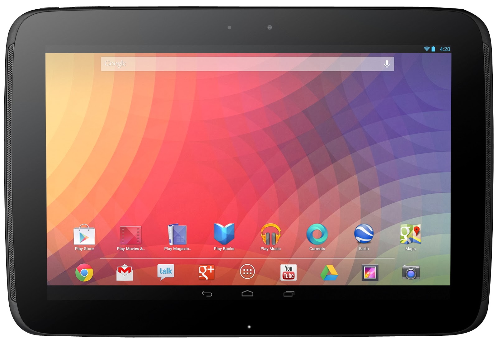  Fiche technique : Samsung Google Nexus 10