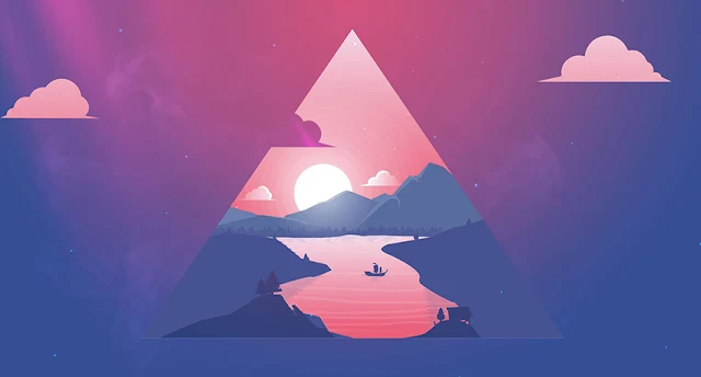 Minimal Mystic Lake Wallpaper Engine