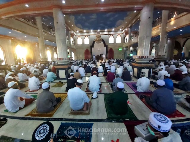Kegiatan Majelis Taklim di Mesjid Ar Raudhah Sungai Andai Perketat Prokes saat PPKM Diberlakukan 