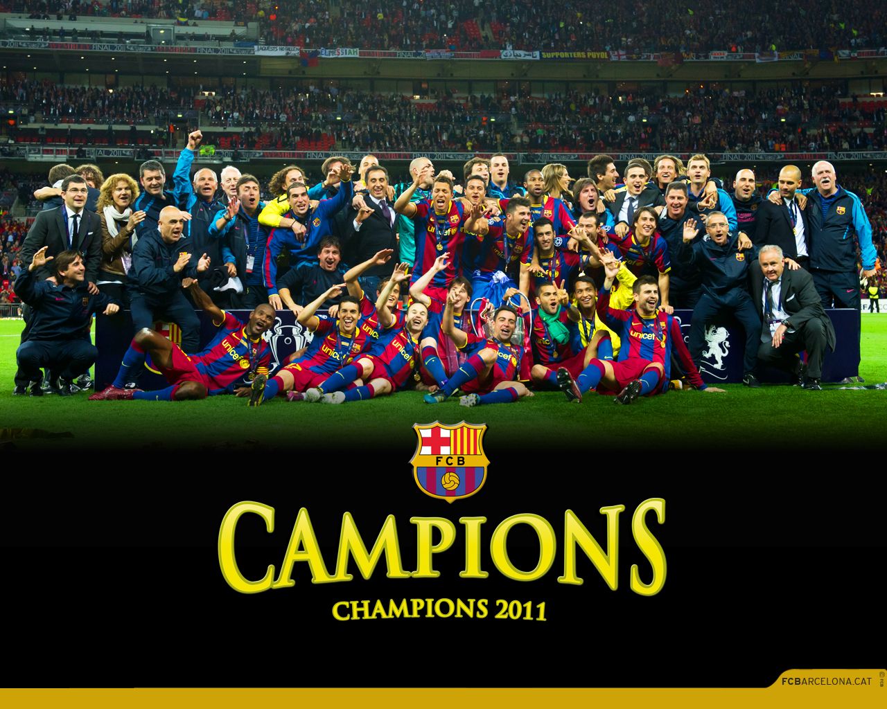 Football Club Barcelona Campion Liga Champion 2011 Wallpaper High