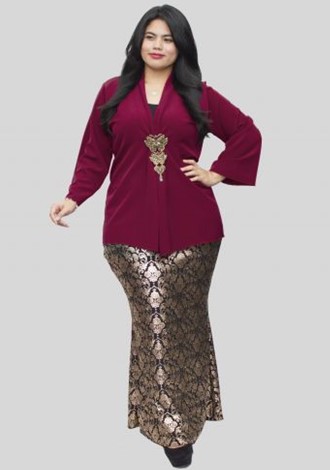 10 Model Baju Kebaya Modern Untuk Wanita Gemuk 