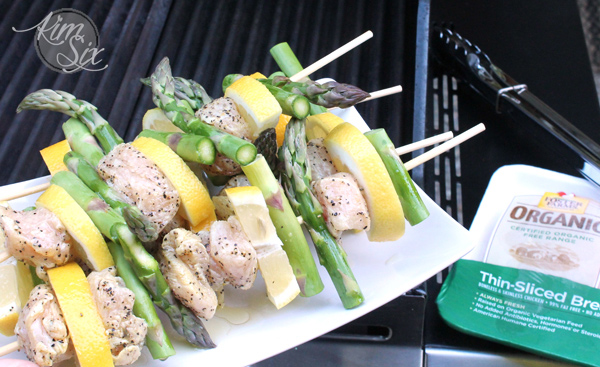Grilling lemon pepper chicken kabobs