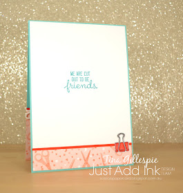 scissorspapercard, Stampin' Up!, Just Add Ink, Follow Your Art Suite, Crafting Forever, Fabulous Flamingo, Stampin' Blends