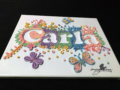 Tablou Quilling 'CARLA'  ( Quilling Picture "CARLA")