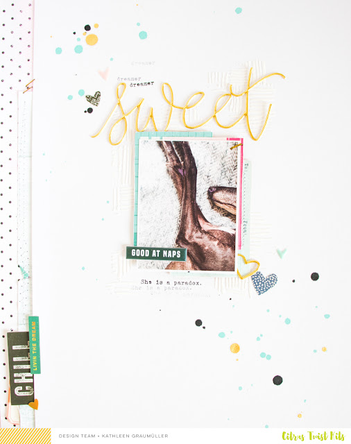 Sweet by ScatteredConfetti. // #scrapbooking #citrustwistkits 