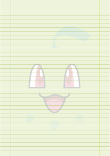 Papel Pautado do Chikorita Pokemon PDF para imprimir na folha A4