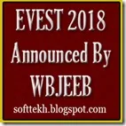 EVEST - 2018 announced by WBJEEB