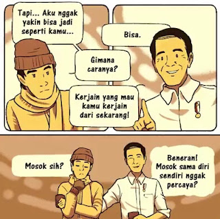 Cerita Komik Pendek Bapak Jokowi ke Masa Lalu