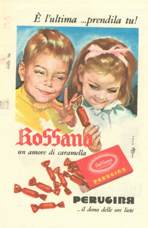 caramelle rossana pubblicita