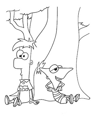 Desenhos para Colorir do Phineas e Ferb