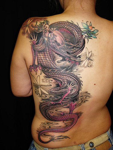 dragon sleeve tattoos. hair Dragon Sleeve Tattoo