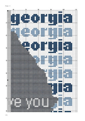 Georgia cross stitch pattern - JPCrochet