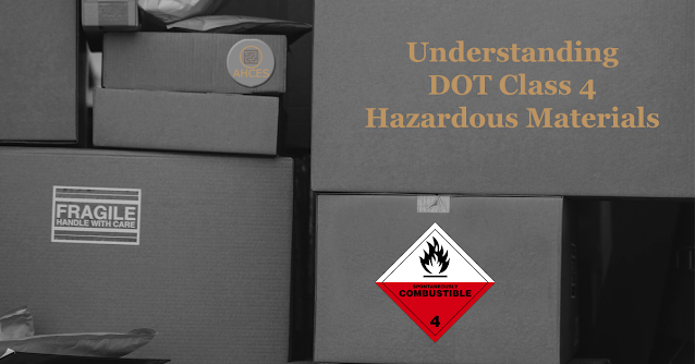 DOT Class 4, flammable solids, spontaneously combustible, and dangerous when wet materials