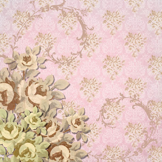 rose flower background scrapbook page digital clipart