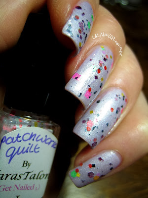 Tara's Talons Patchwork Quilt over Zoya Julie