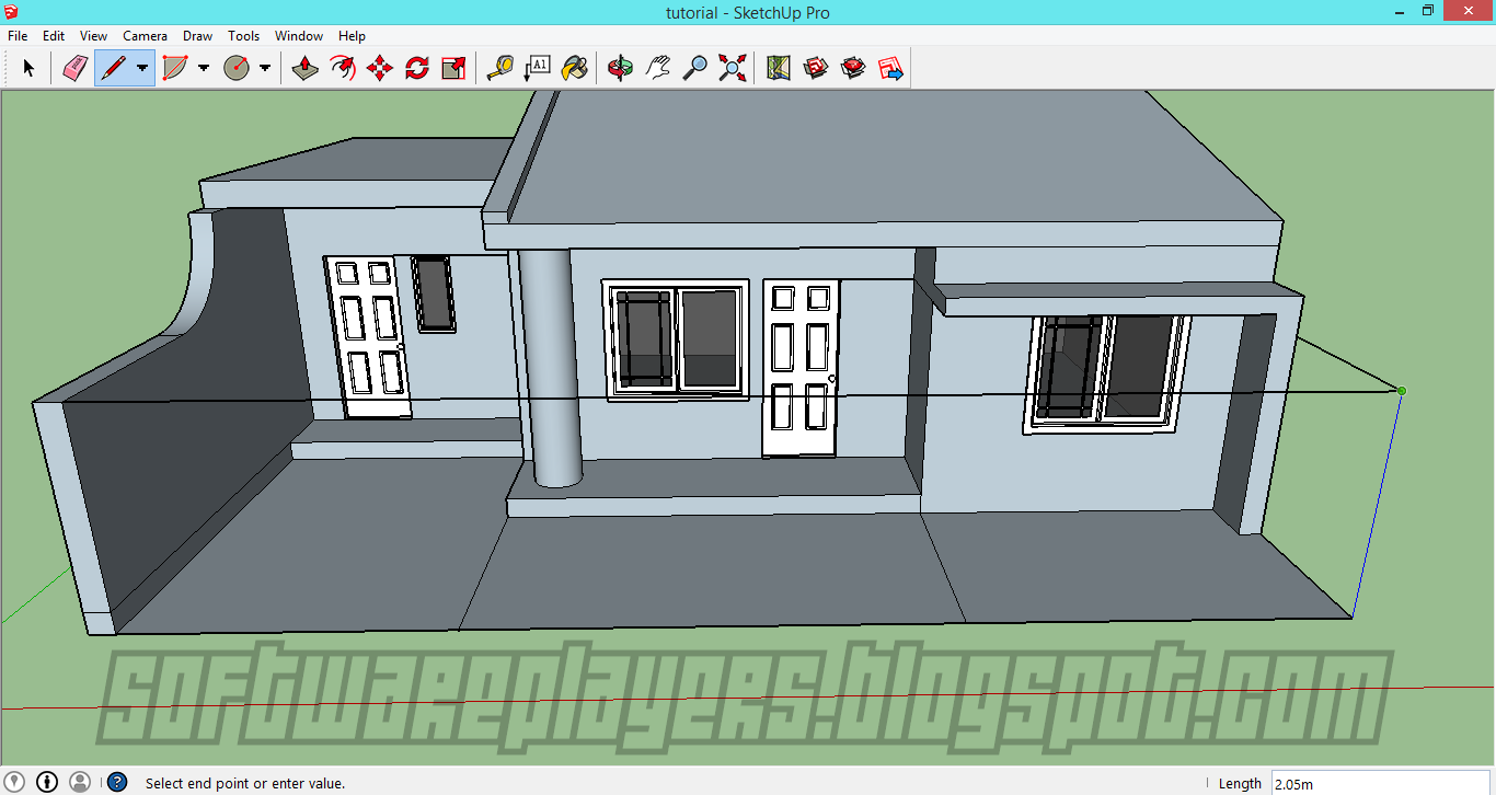 Desain Rumah Minimalis Menggunakan Google SketchUp Full