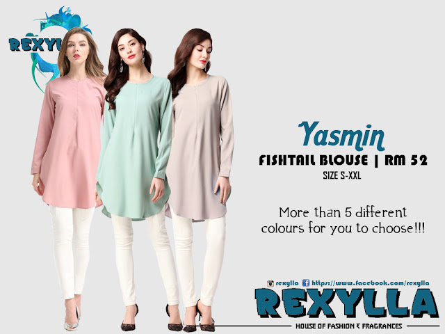 rexylla, fishtail, fishtail blouse, yasmin collection