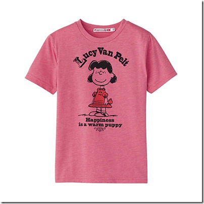 Kids - Lucy - happiness is a warm puppy - pink