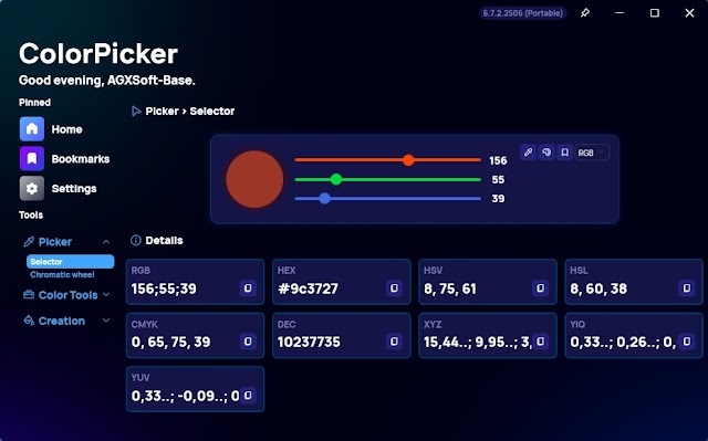 ColorPicker Max 6.7.1.2506 - Herramienta de selección de color para web o diseño gráfico