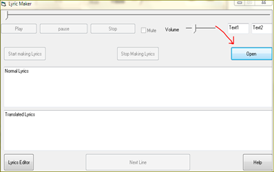 สร้าง lyrics ด้วย B Lyrics Mimer