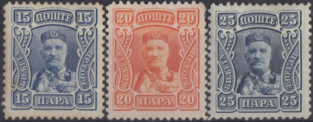 Montenegro - 1907 - Prince Nicholas I - selection