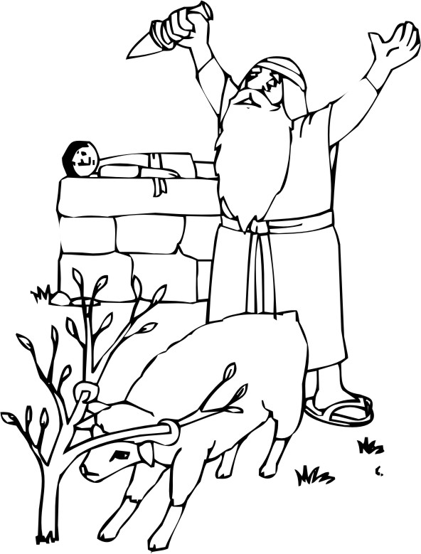 Bible Coloring Pages Isaac 2