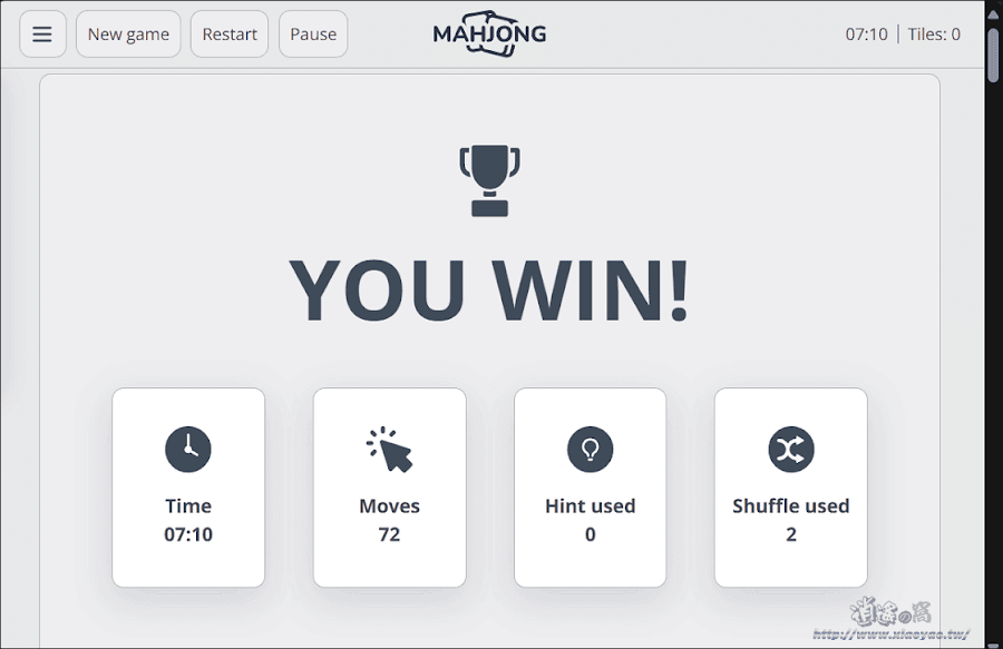 Mahjongg Mentor 多款免費線上麻將配對消除遊戲