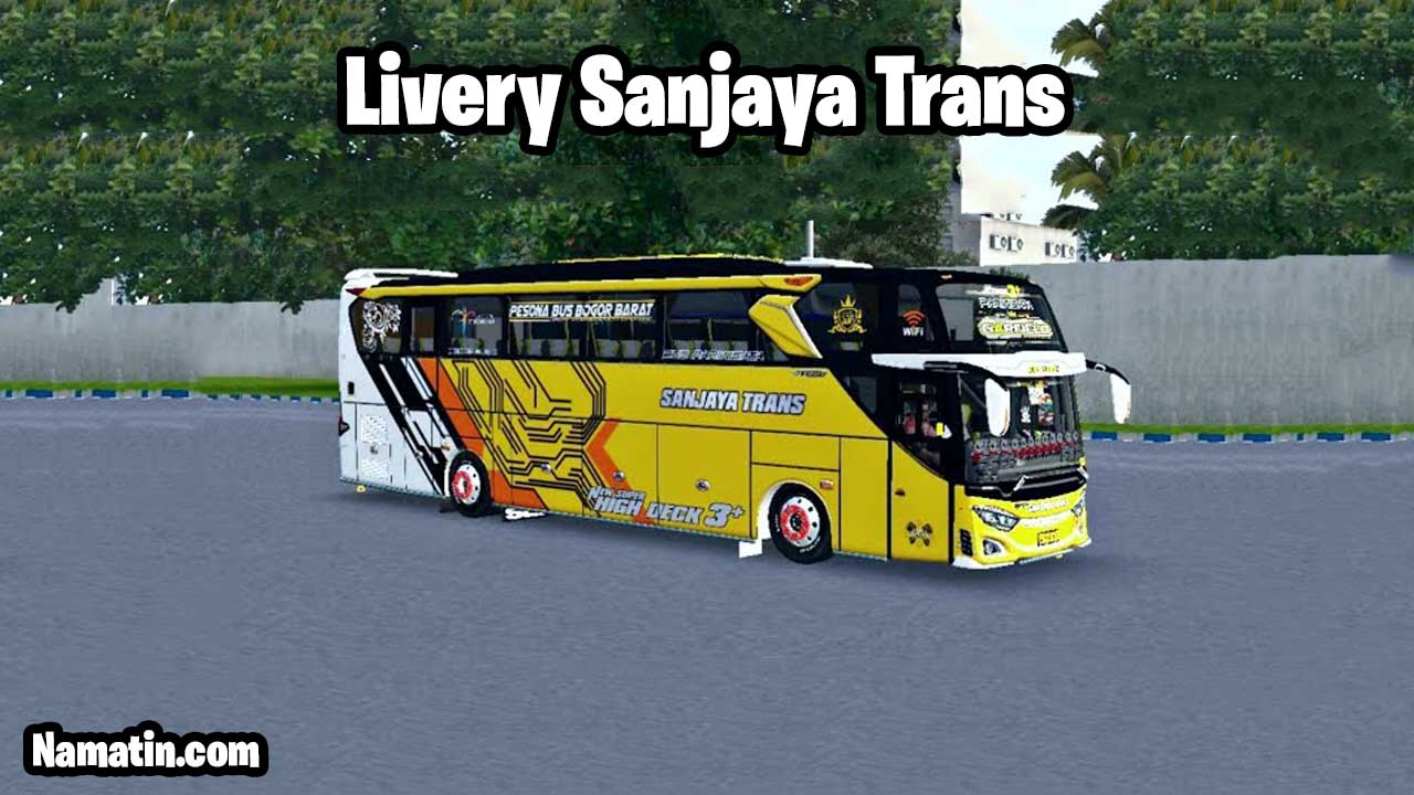 download livery bussid sanjaya trans