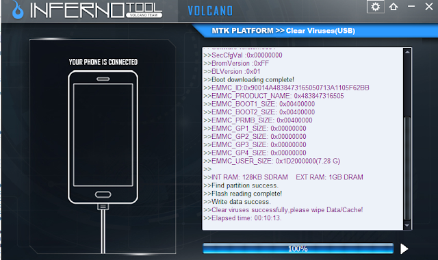 Qmobile LINQ L15 Viruses removed with Inferno Tool