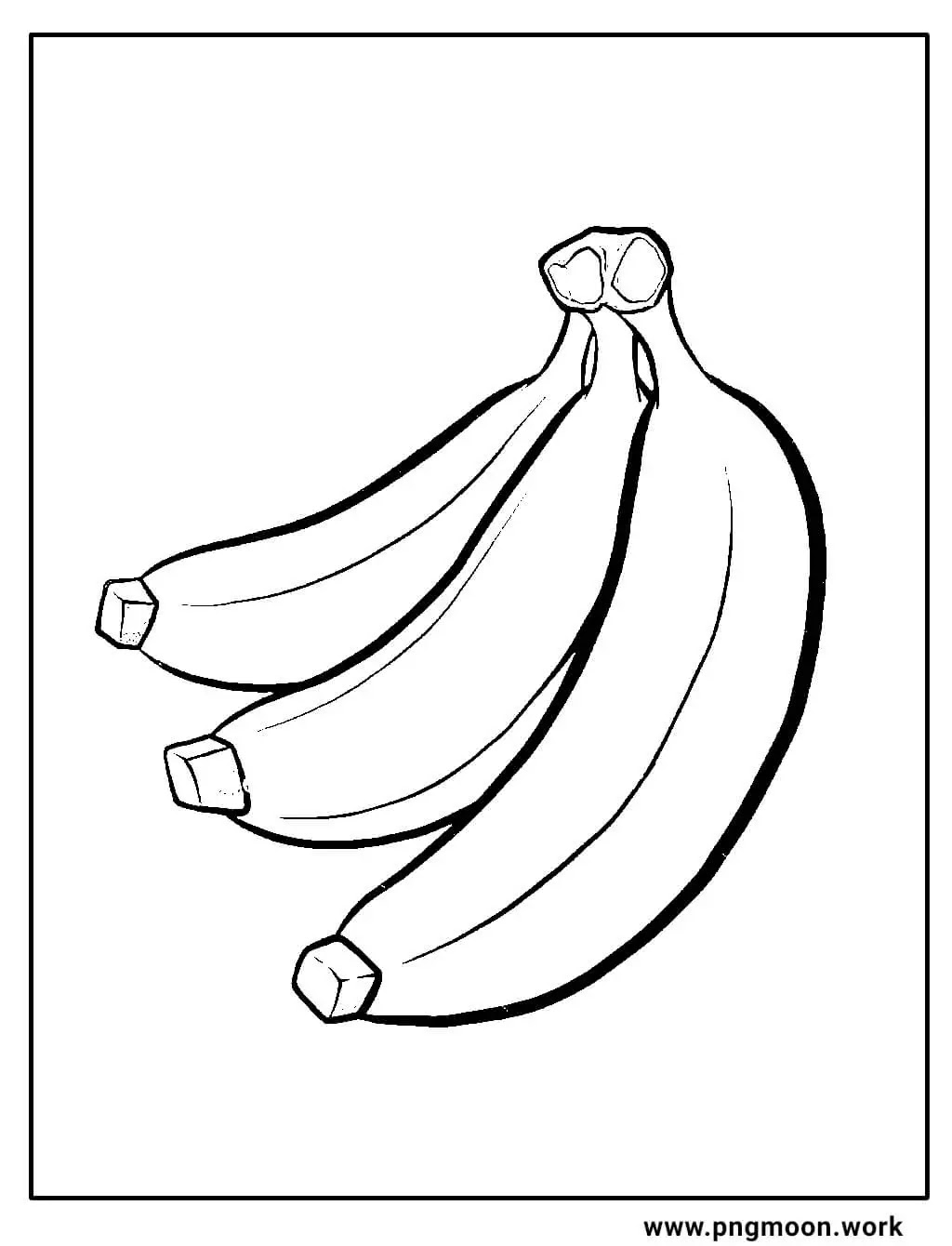 banana coloring page