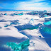 Turquoise Ice at Northern Lake Baikal, Russia