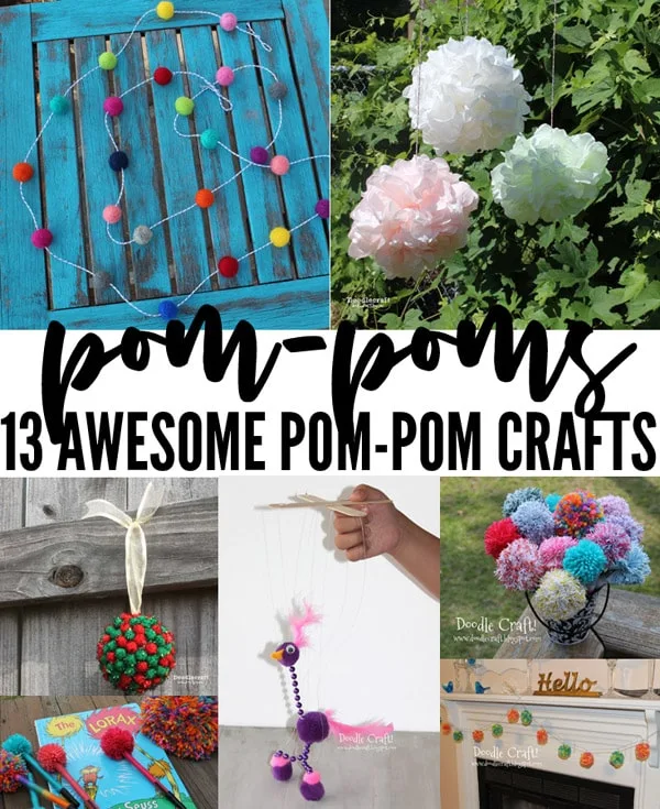 13 Awesome DIY Pom Pom Crafts!