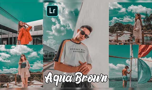 Aqua & Brown lightroom preset