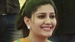 Sapna Choudhary smiling