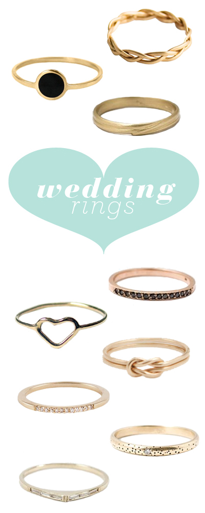 Last fall I wrote a post simple wedding rings and since then 