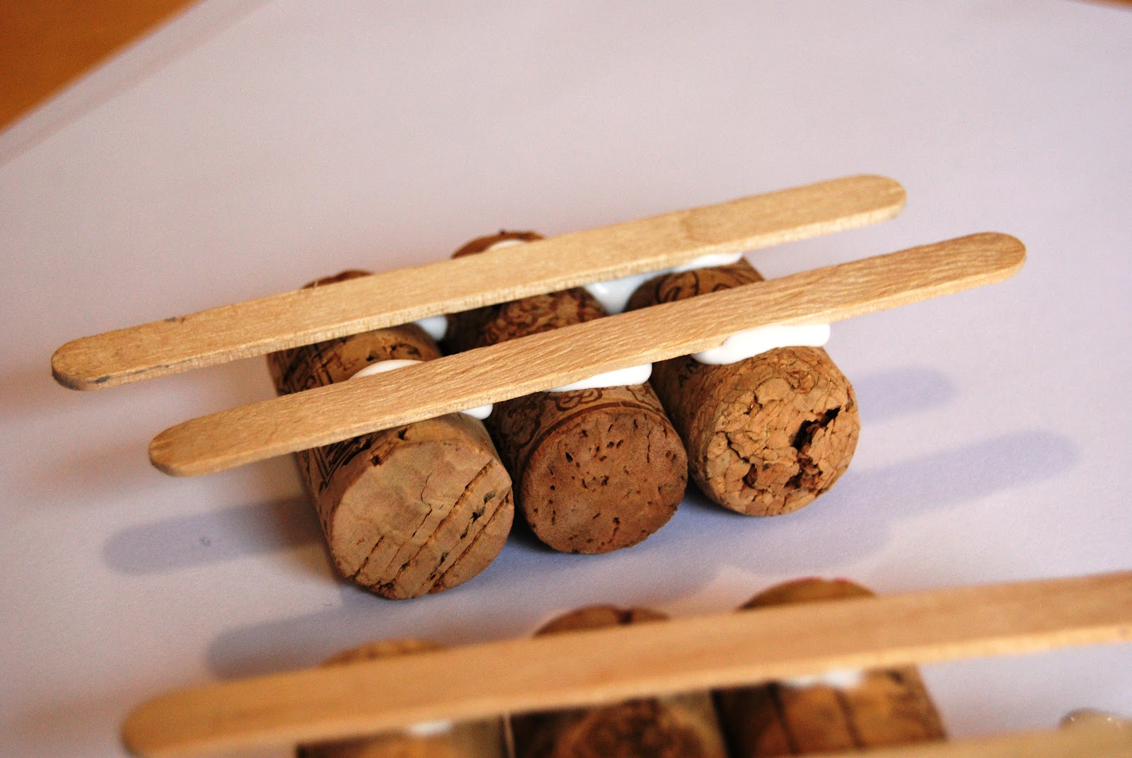 a little learning for two: cork and popstick rafts