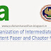 Reorganization of Intermediate (IPC) Content Paper and Chapter-Wise
