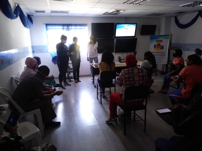 Dando a conocer el ICU en el Hospital Materno Infantil HCF en Caracas.