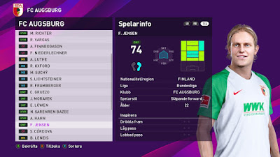 PES 2020 Faces Fredrik Jansen by Random Facemaker