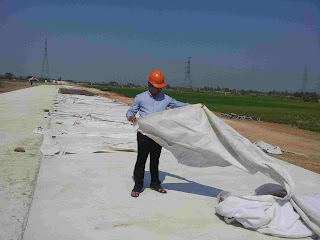 Geotextile non woven untuk curing beton