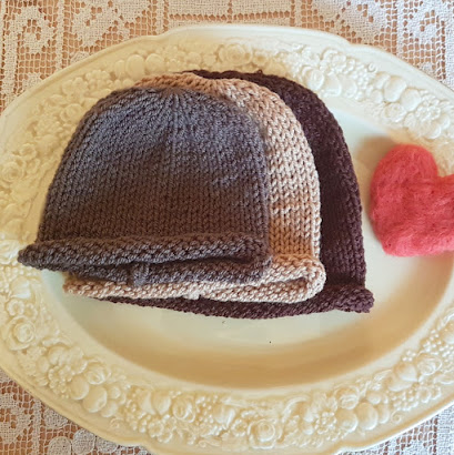 roll brim hat knitting pattern easy baby hat pdf